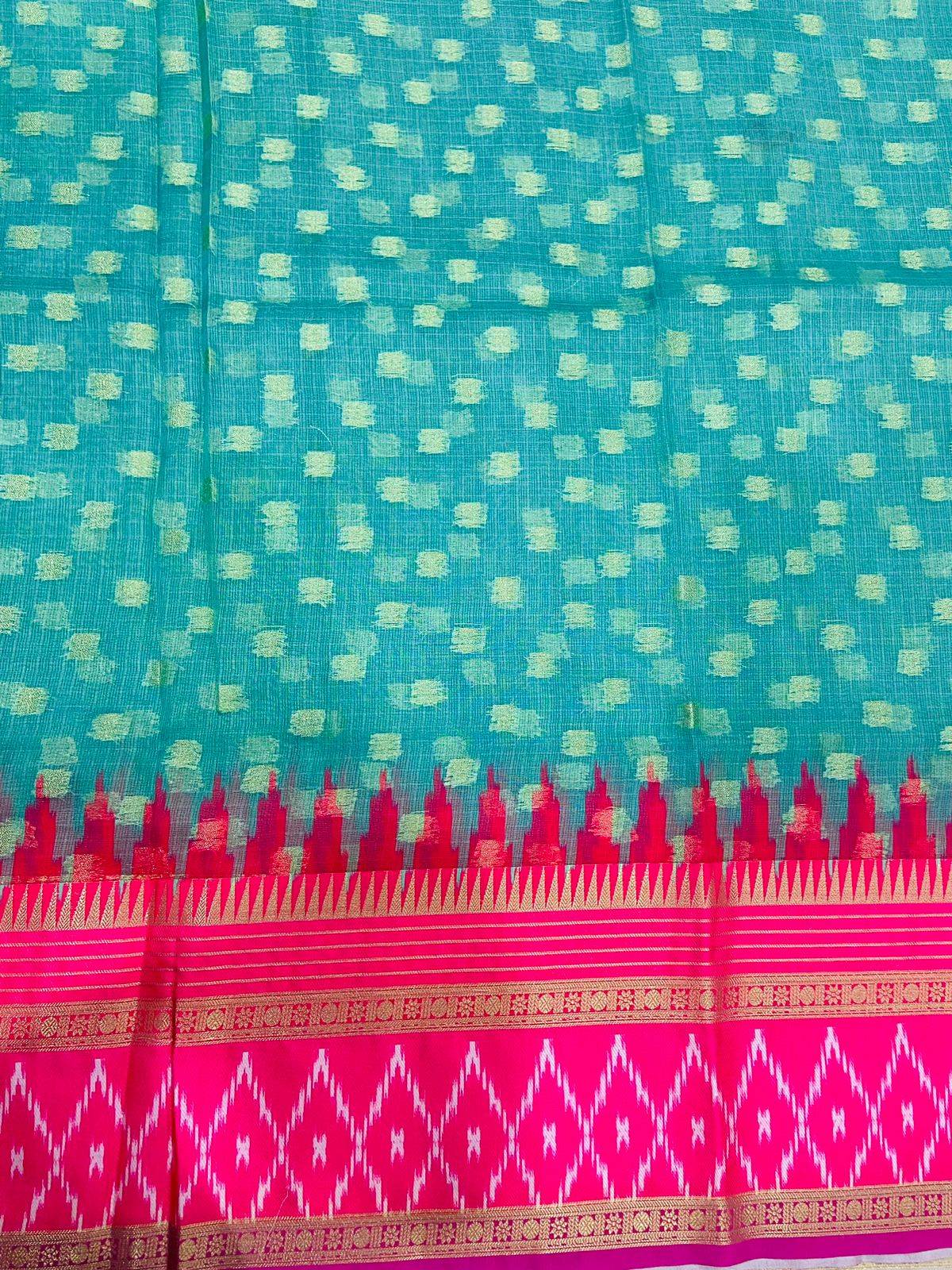 Kota Doriya Ikkat Printed Saree by My Store