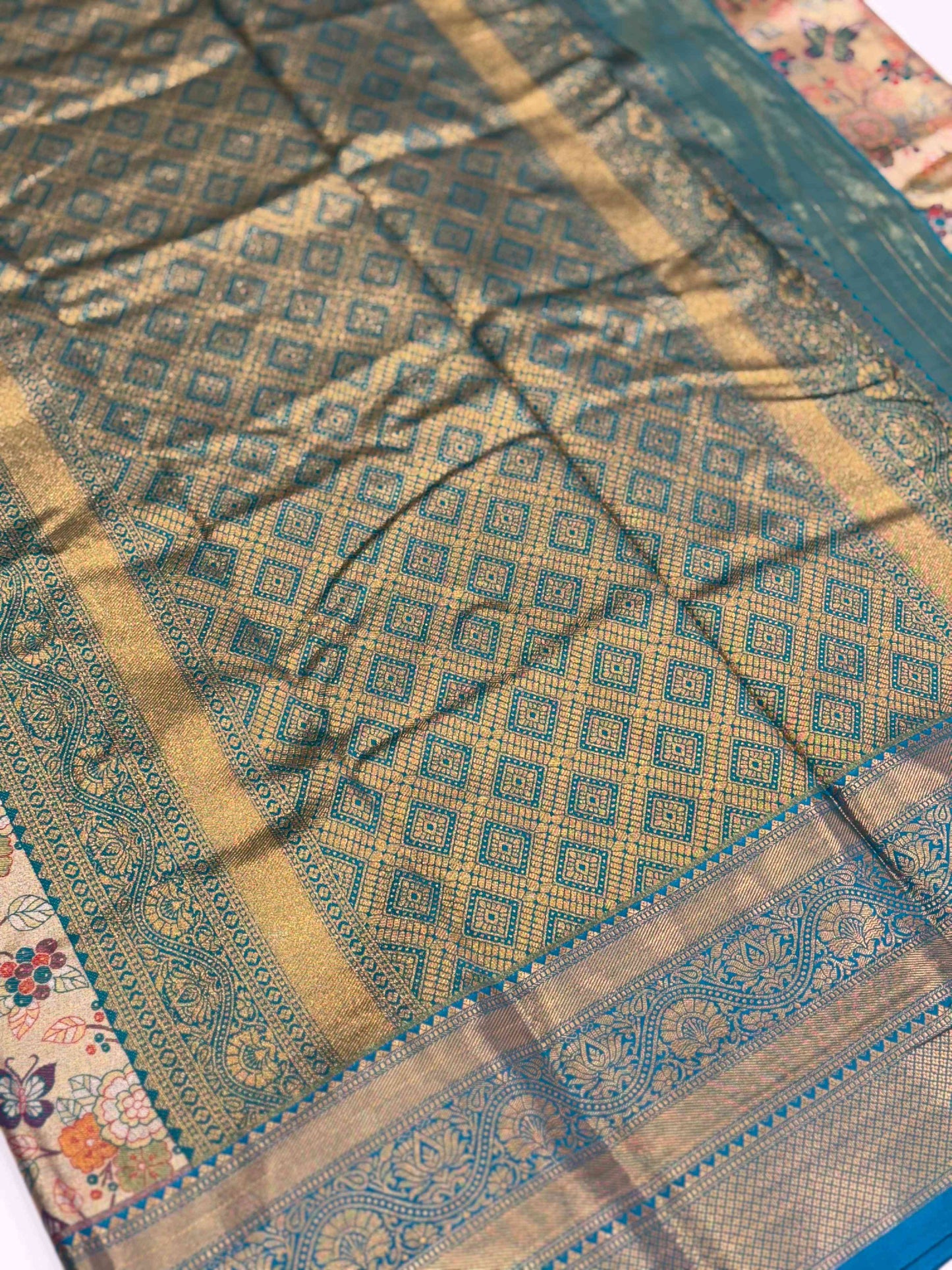 Rama Dharmavaram Butterfly Silk Saree by My Store