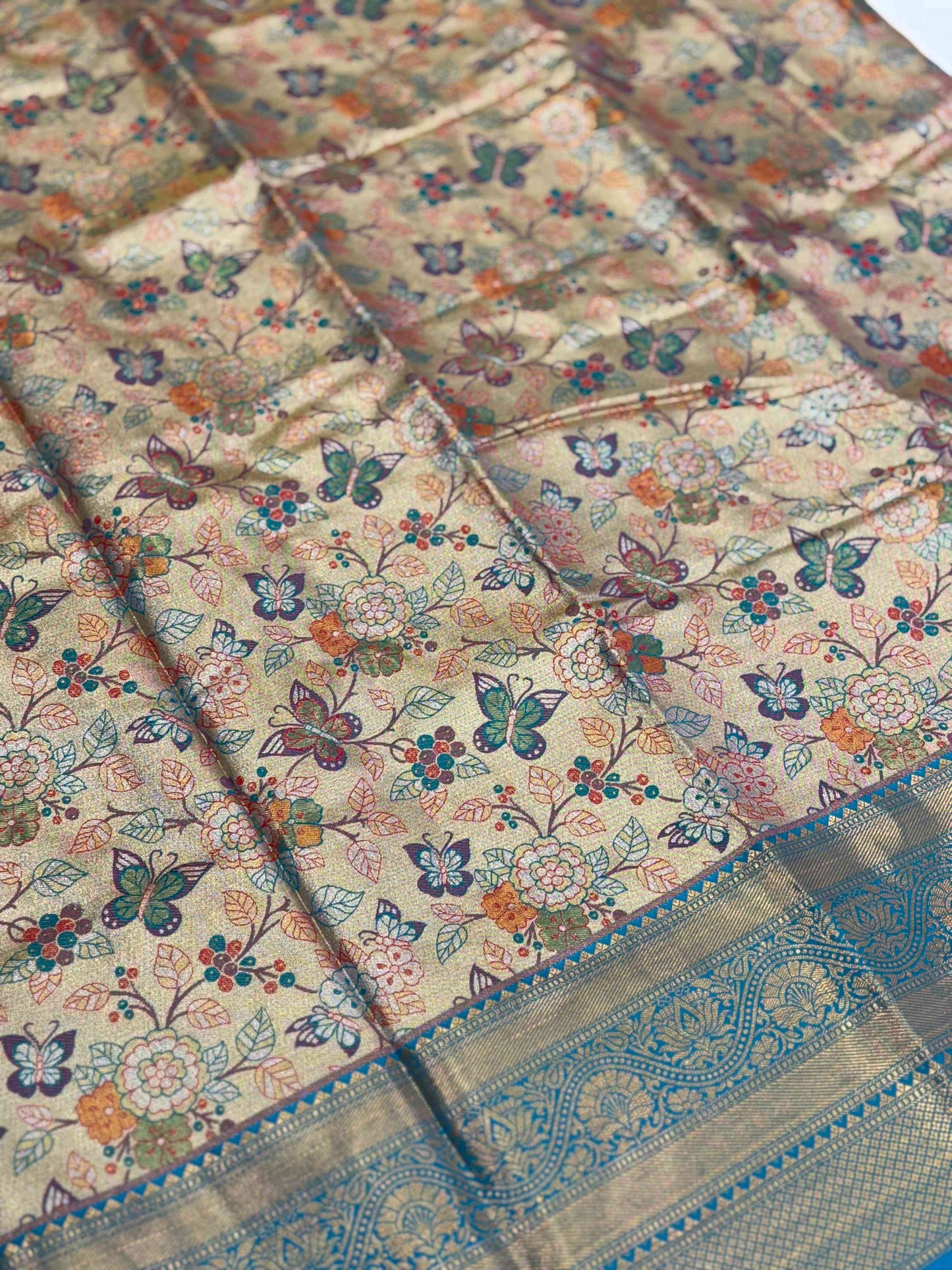 Rama Dharmavaram Butterfly Silk Saree by My Store