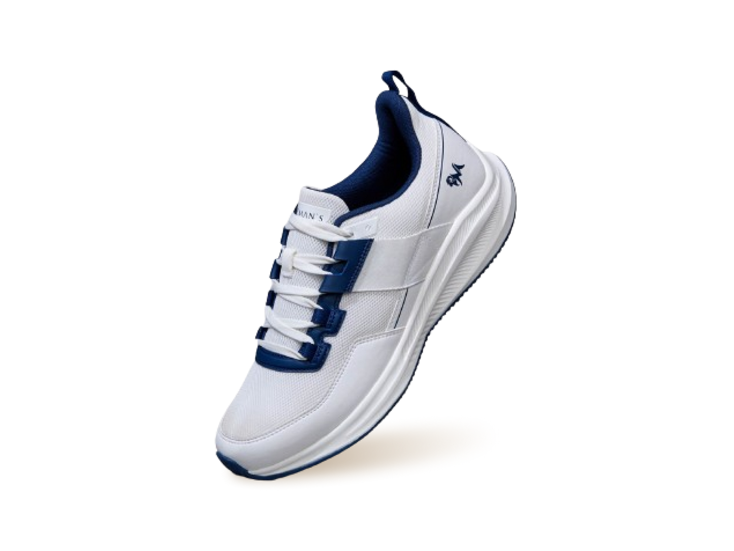The Exuberants – White-Blue | Trendy White & Blue Sneakers for Active Everyday Style