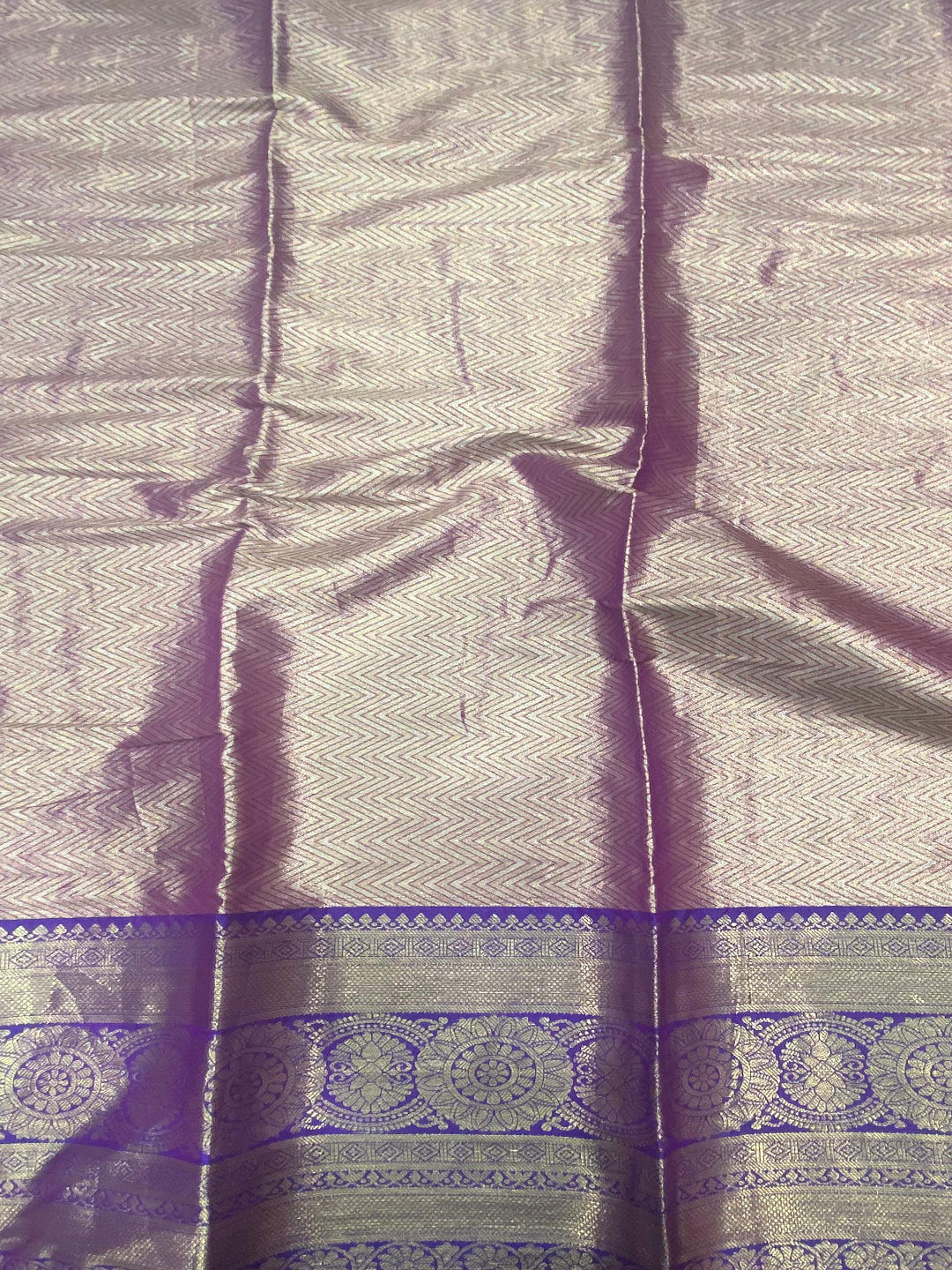 Wine One Gram Gold Tissue Silk Saree