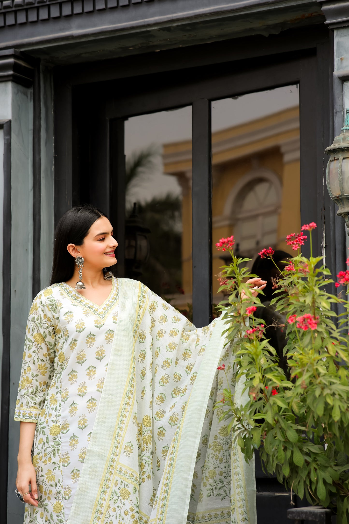 Casual Wear Printed Cotton Kurta Set