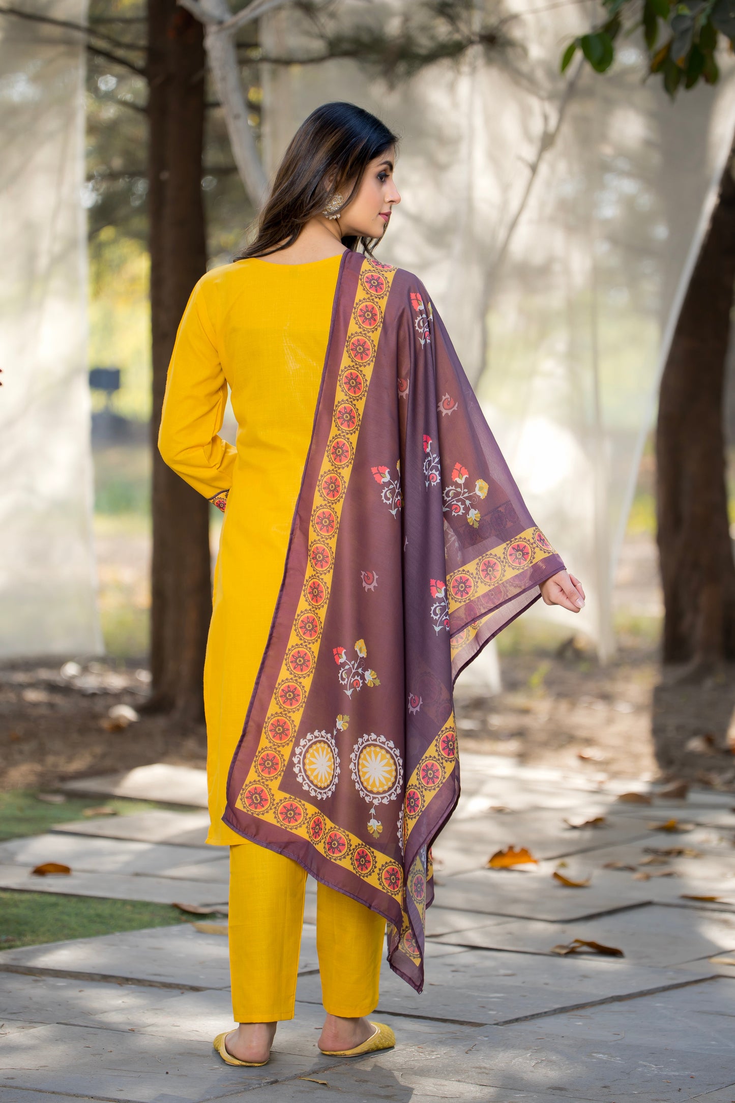 Beautiful Yellow Kurta Set For Women
