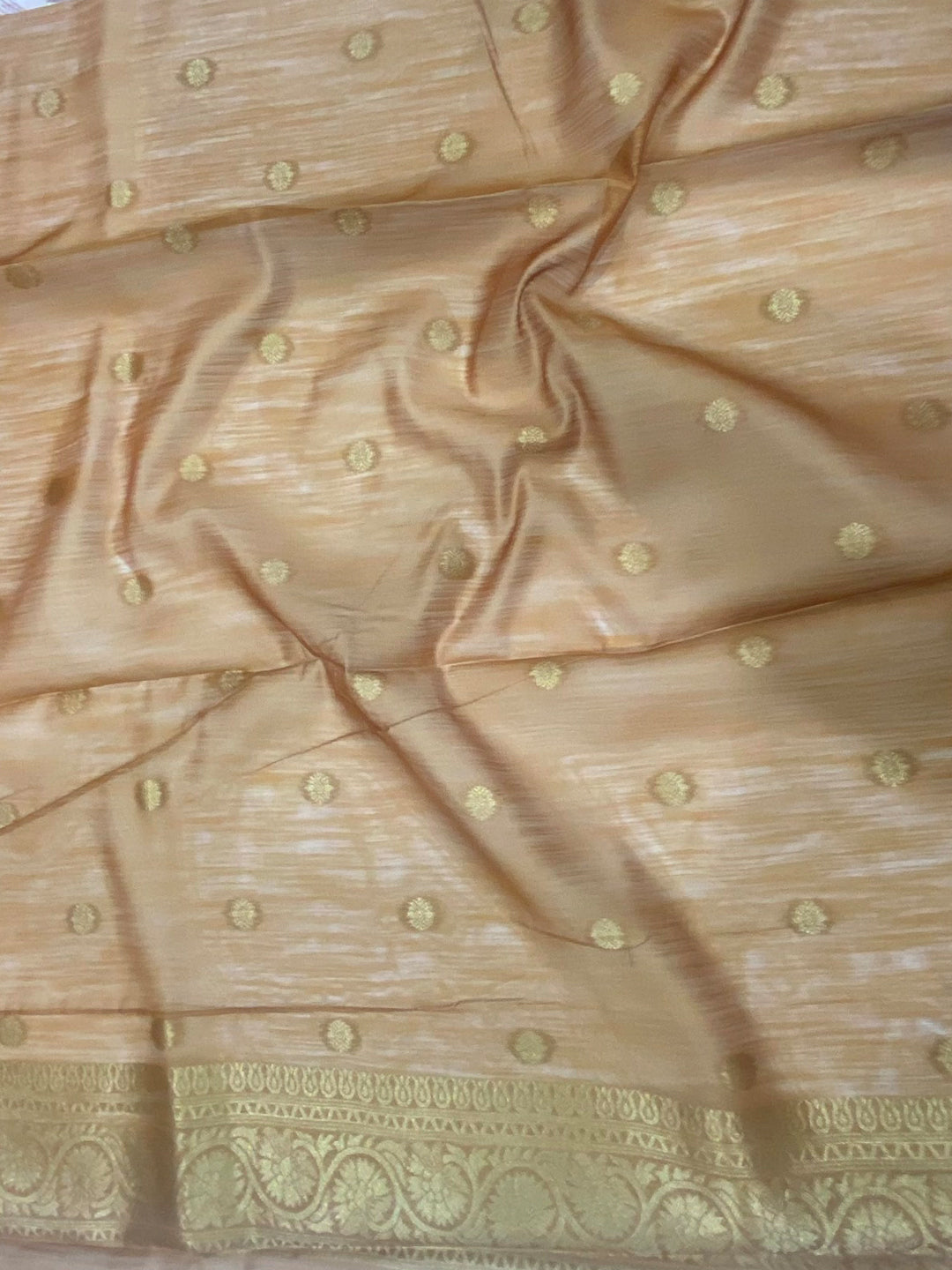Yellow Banarasi Digital Floral Printed Saree