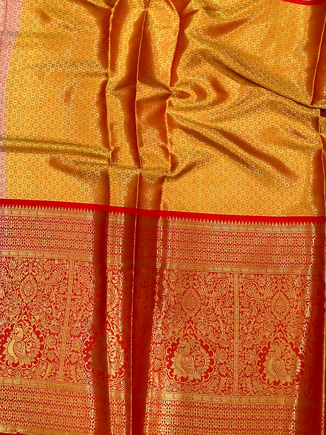 Cream Kanchi Kalamkari Elegance Saree by My Store