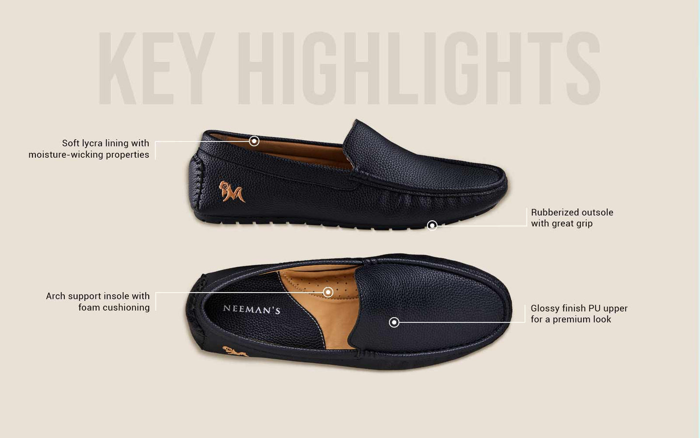 Dapper Loafers – Black | Classic Black Loafers for Formal & Smart Casual Style by My Store