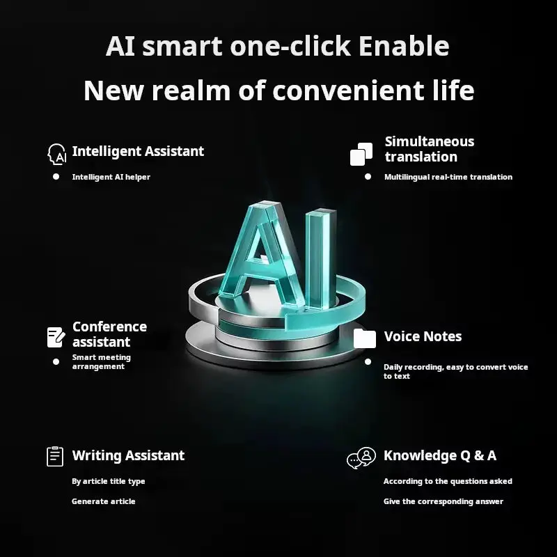 Factory Wholesale AI Intelligent Translation Wireless Earphone for 120 Languages Translation, High-definition Sound Quality - My Store