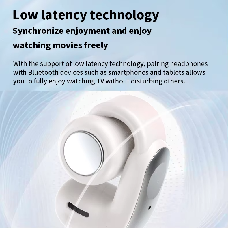 Open-Ear YX31 OWS Wireless Earbuds LED Battery Sports Earphones Ultra-Low Gaming Latency Shocking Stereo Bass Listening Over Ear