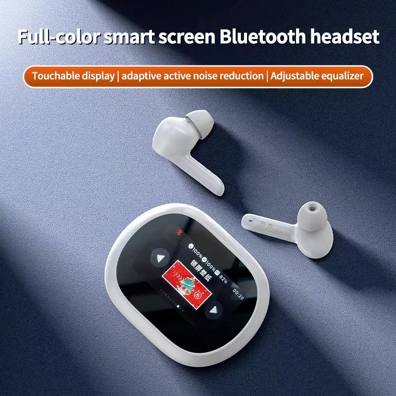 Earbuds A800 TWS Full-Color Smart Screen Wireless Earphones with Earphone Search Function and Call Answering or Hanging up Function - My Store