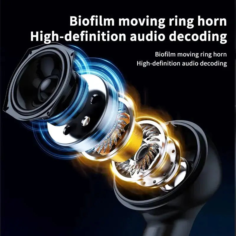Earbuds A800 LED Full-Color Smart Touch Screen True Wireless Earphones with 5 High-Value Screensavers and Alarm Settings - My Store