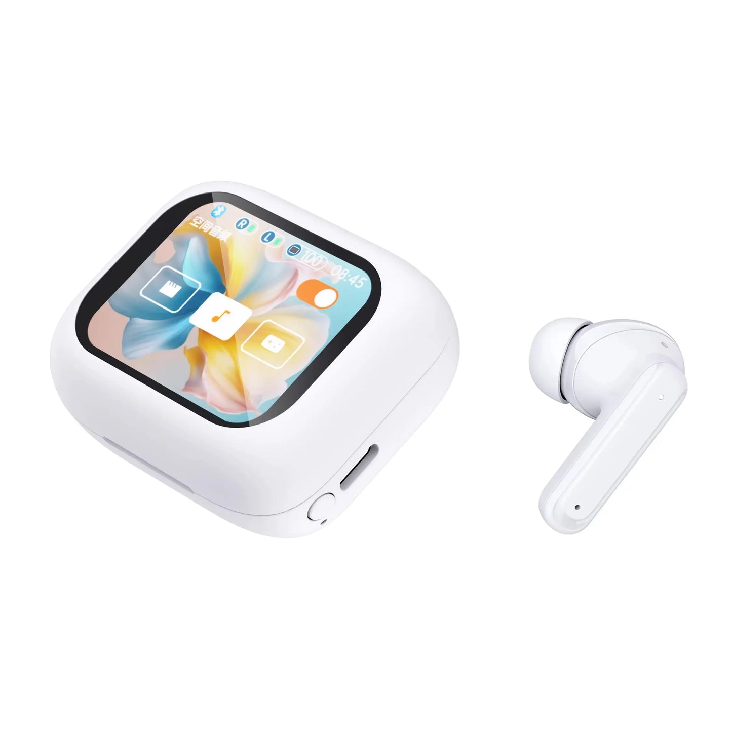 Earbuds V10 LCD Full Color Touch Screen Earbuds TWS ANC+ENC Noise Canceling Wireless Earphones with Voice Assistant Function - My Store