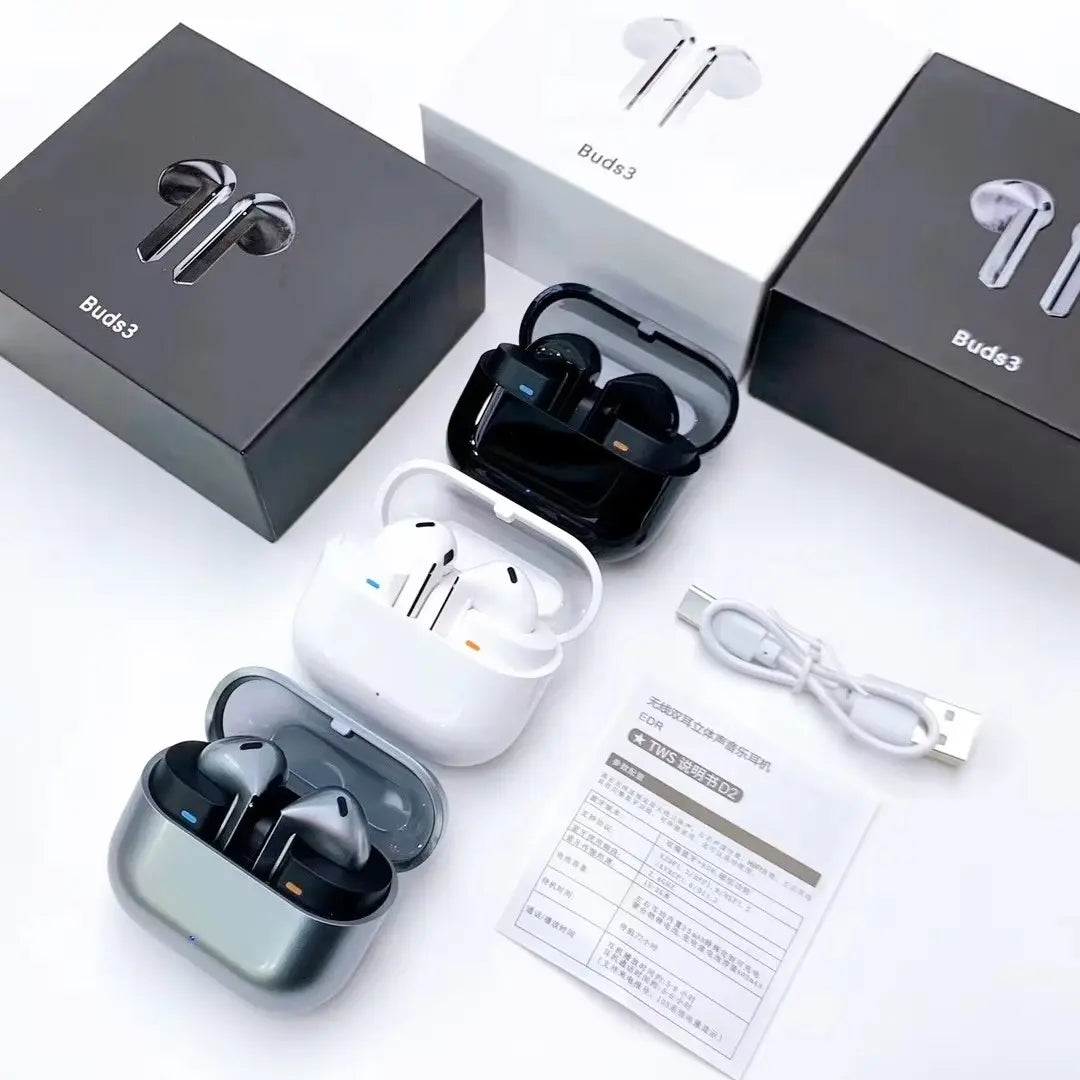 Earbuds Buds3 Active Noise Cancelling Wireless Earphones Semi-in-ear Earbuds with Unidirectional Speaker and Ultra-High Quality Sound - My Store