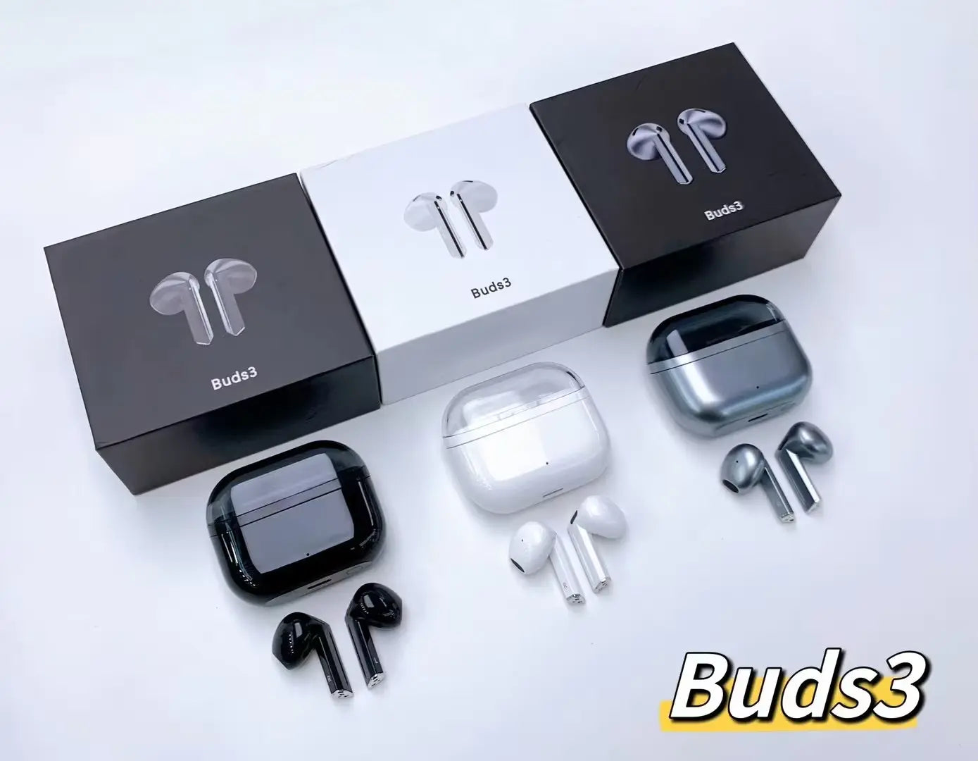 Earbuds Buds3 Active Noise Cancelling Wireless Earphones Semi-in-ear Earbuds with Unidirectional Speaker and Ultra-High Quality Sound - My Store