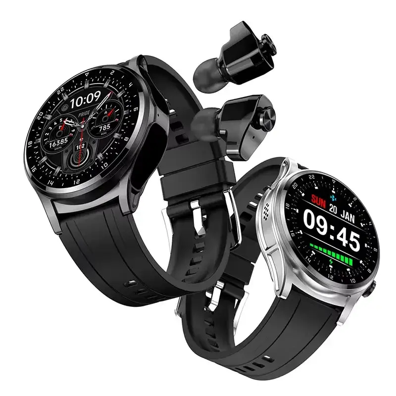 Earbuds GT66 1.39-inch 360*360 Resolution Ruiyu 8763EWE+TWS 2-in-1 BT Talking Smartwatch 100+ Sports Modes 2-in-1 Watch - My Store