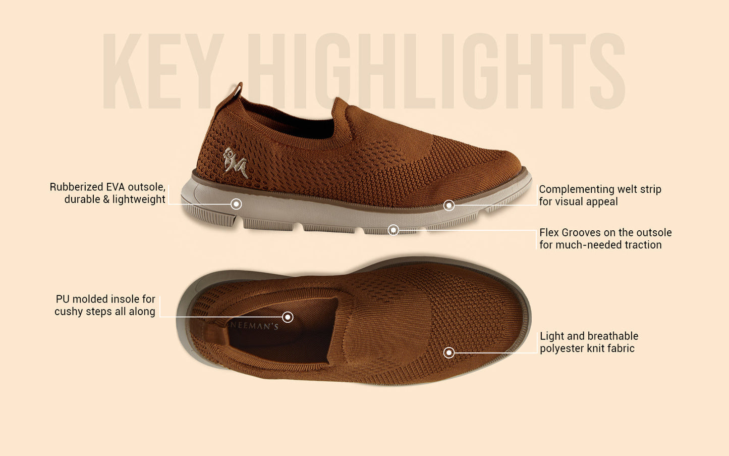 Dress Slip Ons : Brown by My Store