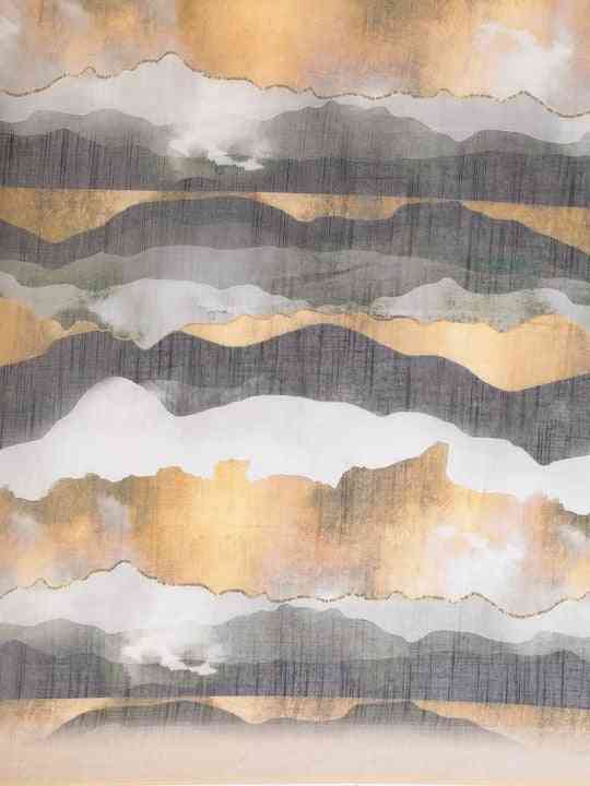Beige Colour Linen Digital Print Saree