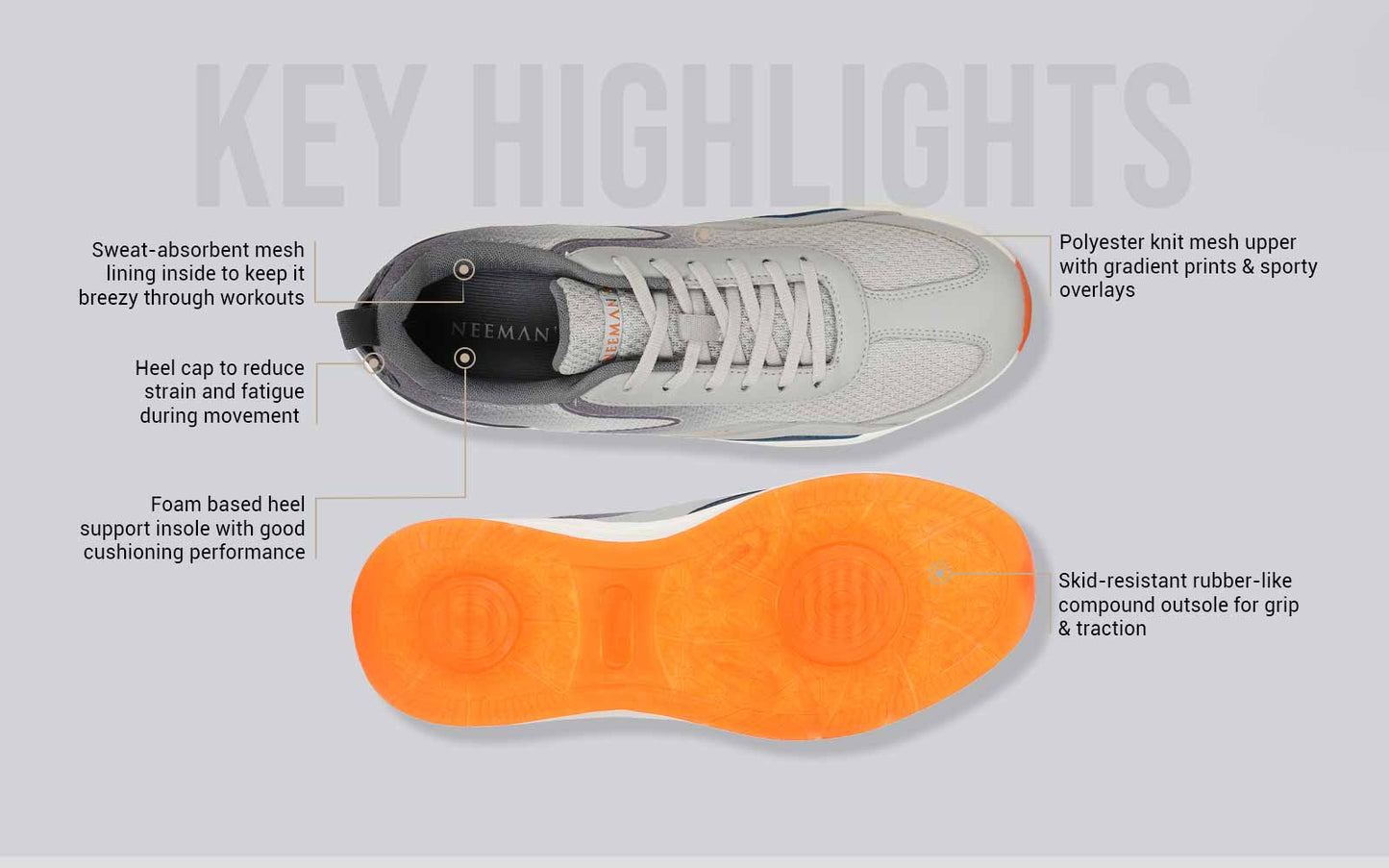 Light Trainers : Grey by My Store