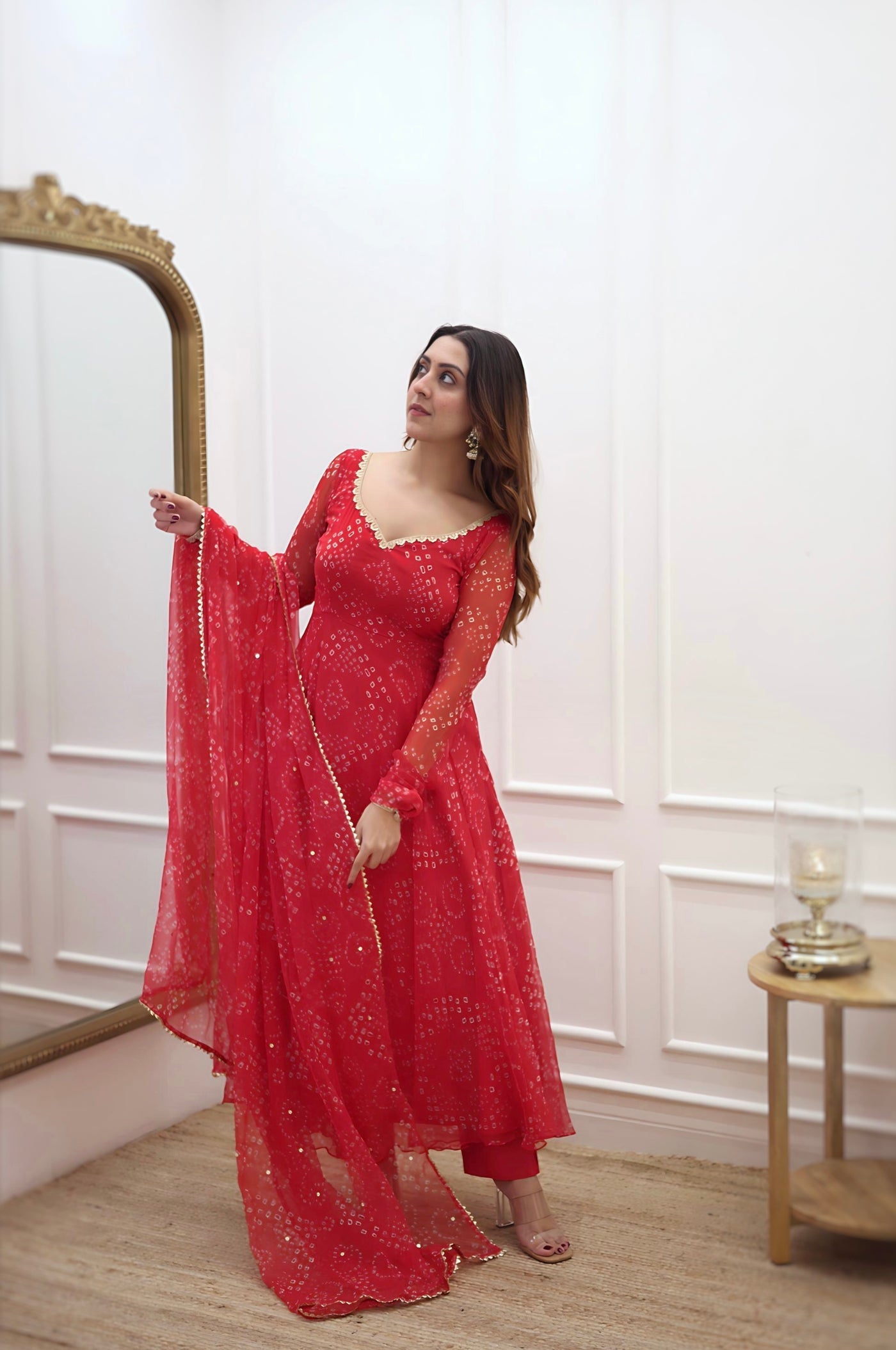 Digital Print Pink Color Awesome Anarkali Suit Set by My Store