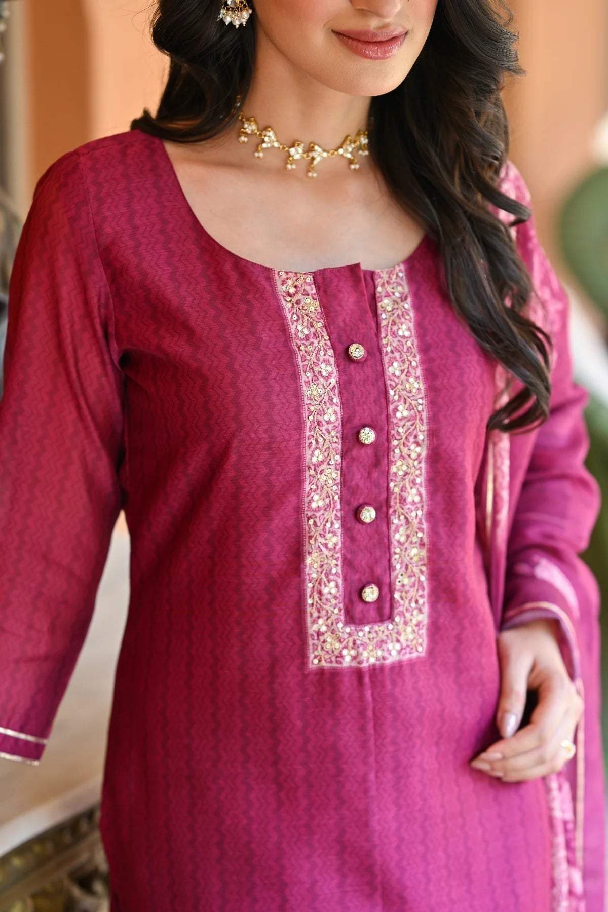 Summer Special Rayon Pink Kurta Set