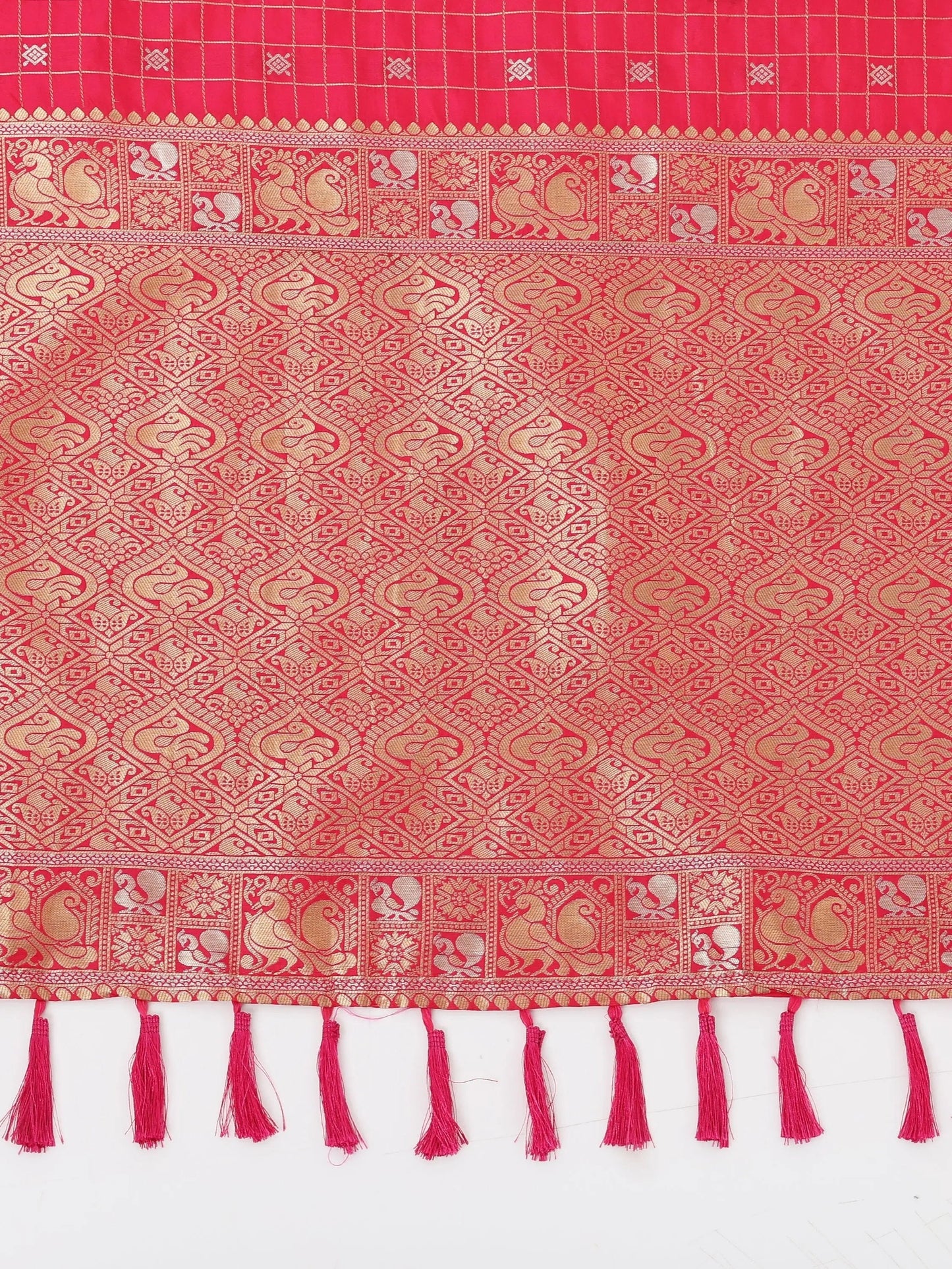 Soft Silk Woven Zari Kanchi Blend Banarasi Saree by My Store