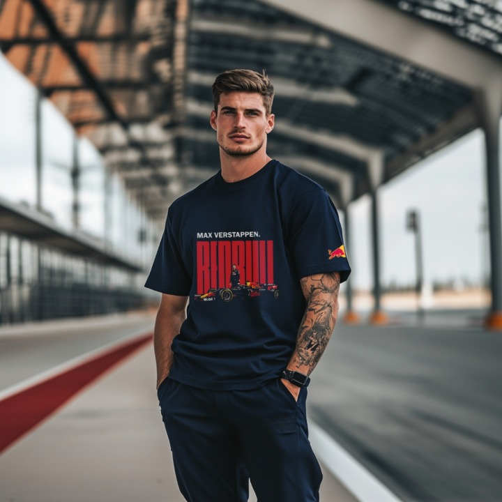 Max Verstappen Navy Blue Tshirt