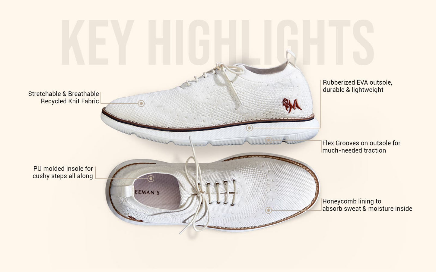 Dress Sneakers : White by My Store