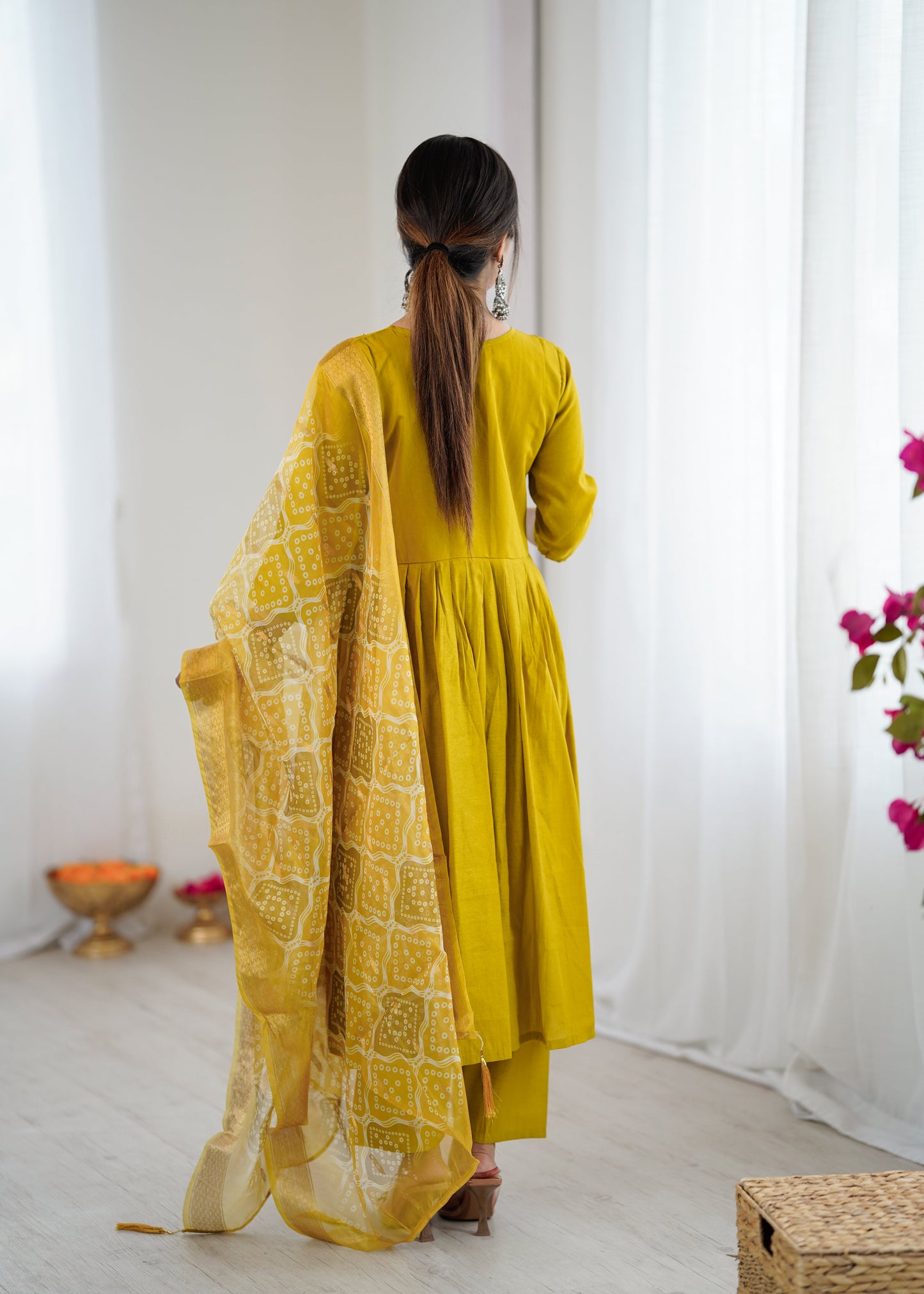 Festival Wear Yellow Kurta Set For Women