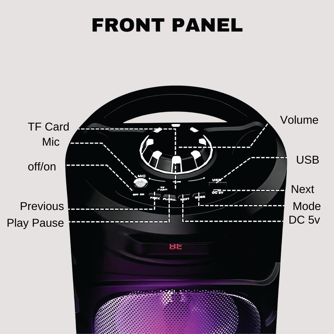 TecSox Rockstar | Speaker with 15watt & Powerful Bass