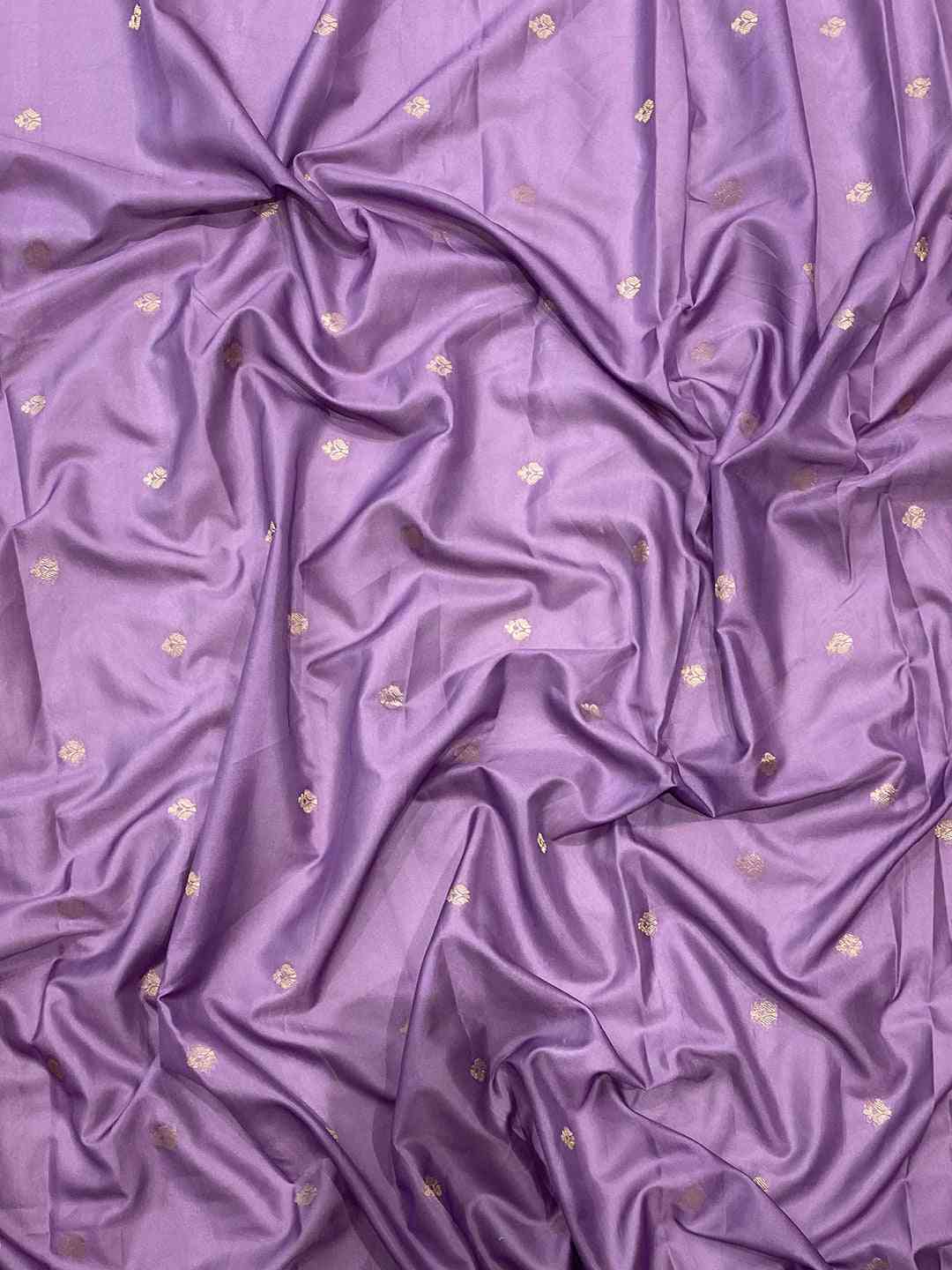 Violet Soft Silk Banarasi Ombre Print Saree