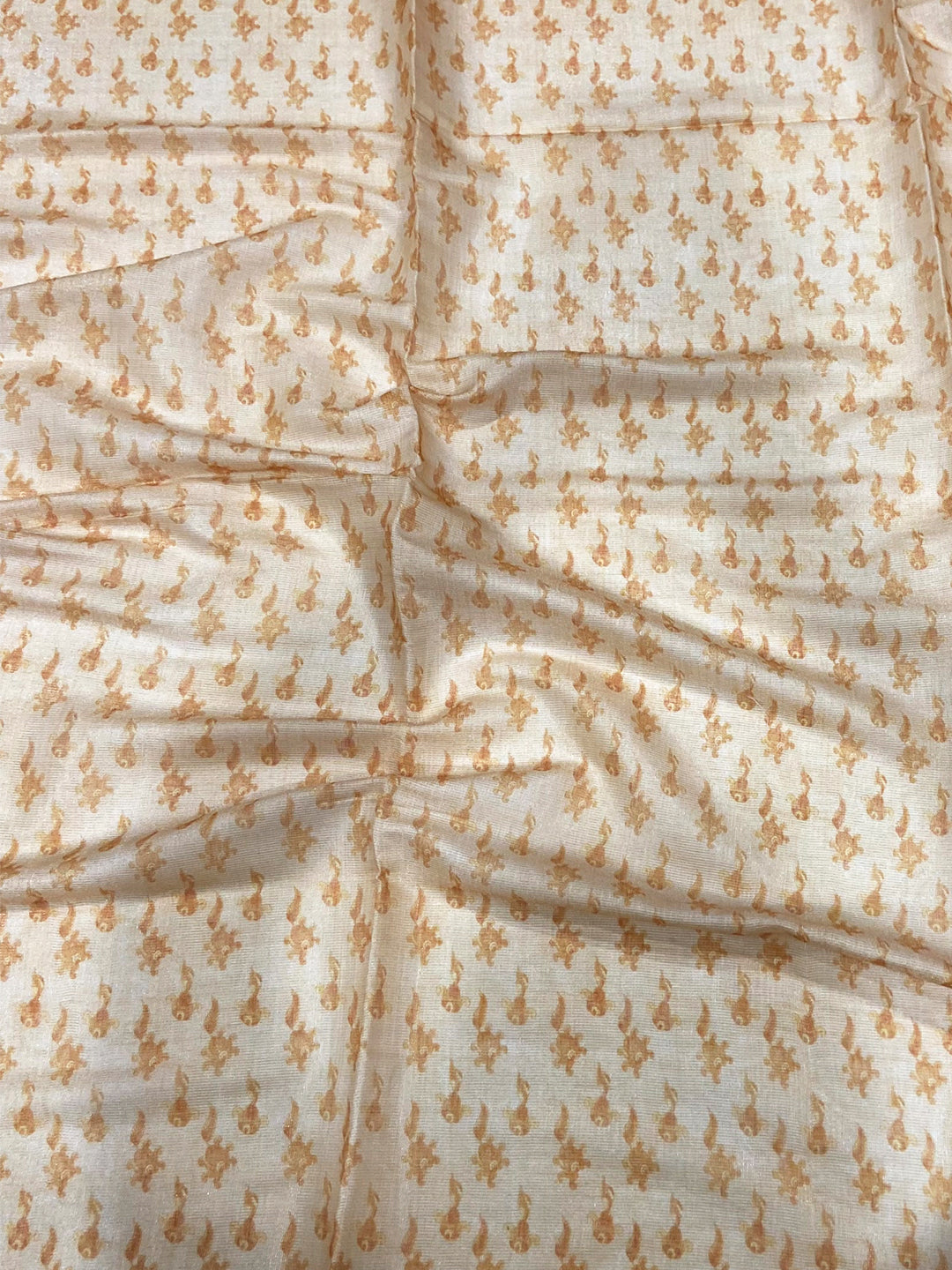 Off White Tussar Pashmina Kalamkari Saree by My Store