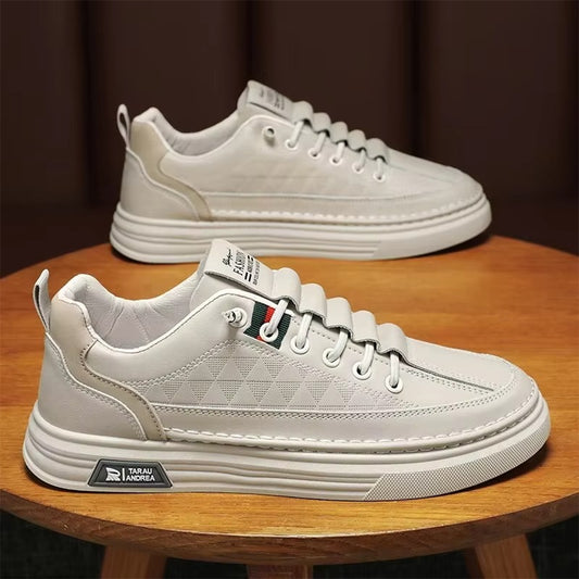 Spring New Breathable Shoes Versatile for Men, White Walking Casual Shoes Men's Sports by My Store