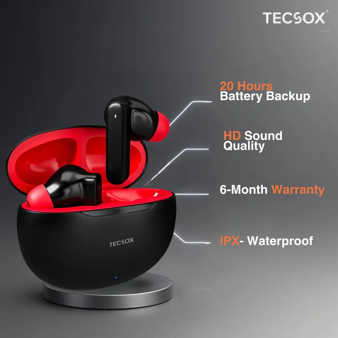Order TecSox Pulse 611 Bluetooth Earbuds | Deep Bass