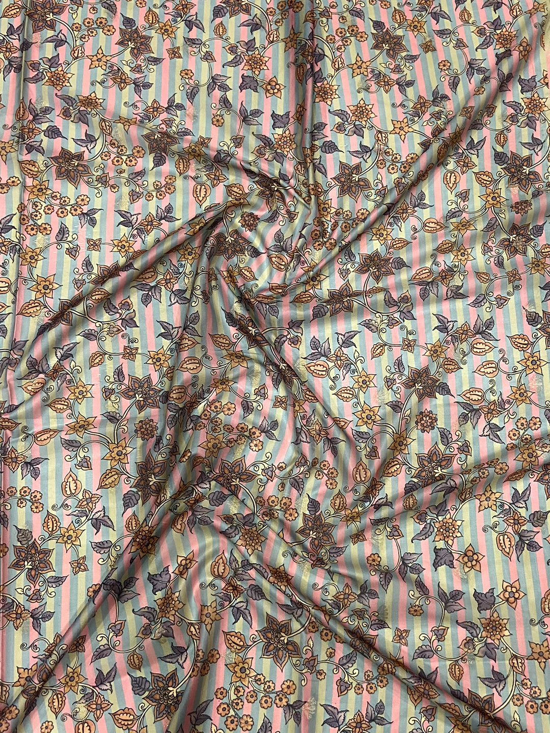 Multi Kalamkari Ombre Crepe Silk Saree by My Store