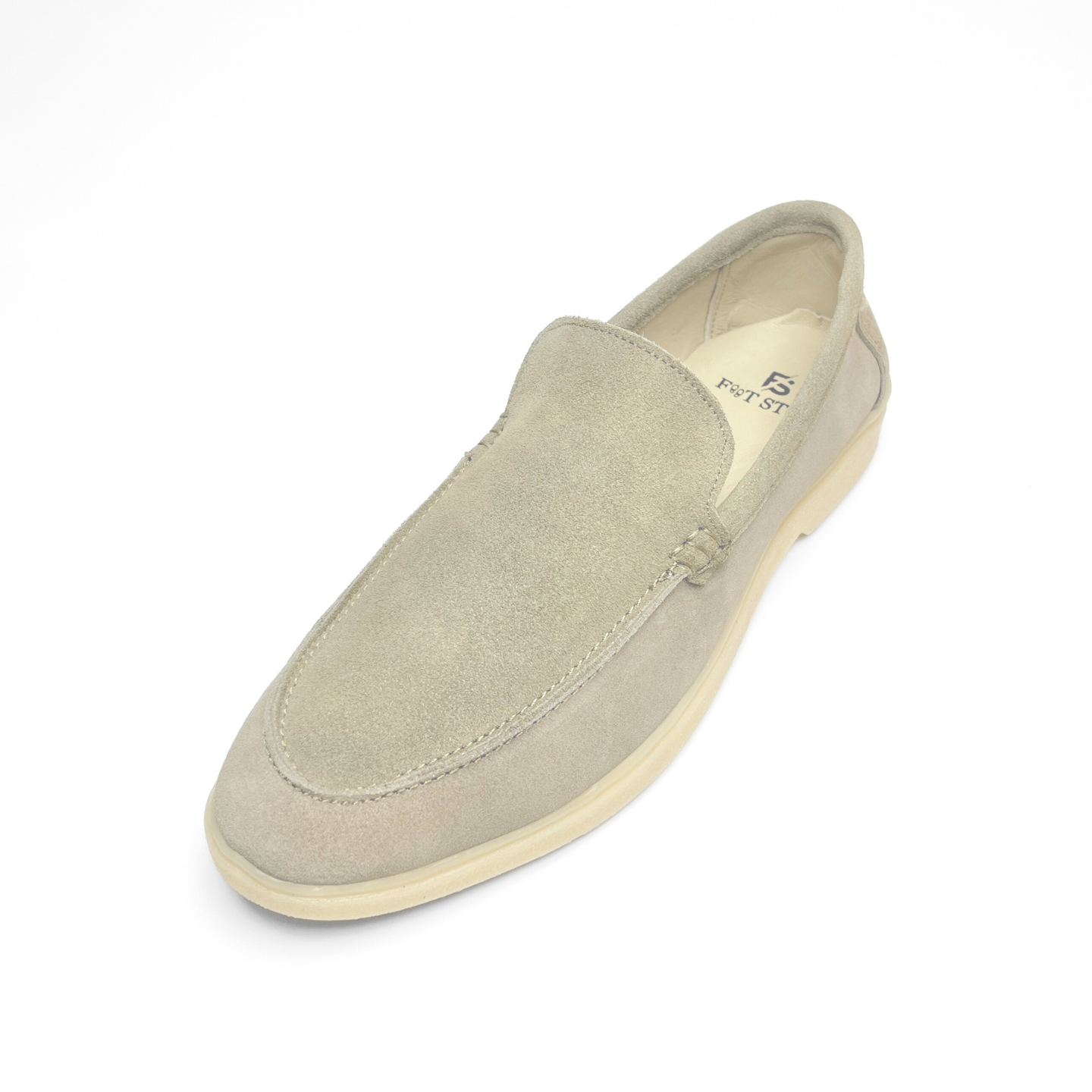 Old Money Suede Leather Loafers (Grey)