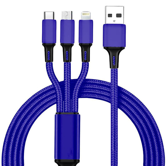Order TecSox 3in1 Braided Cable Online | Support All Devices