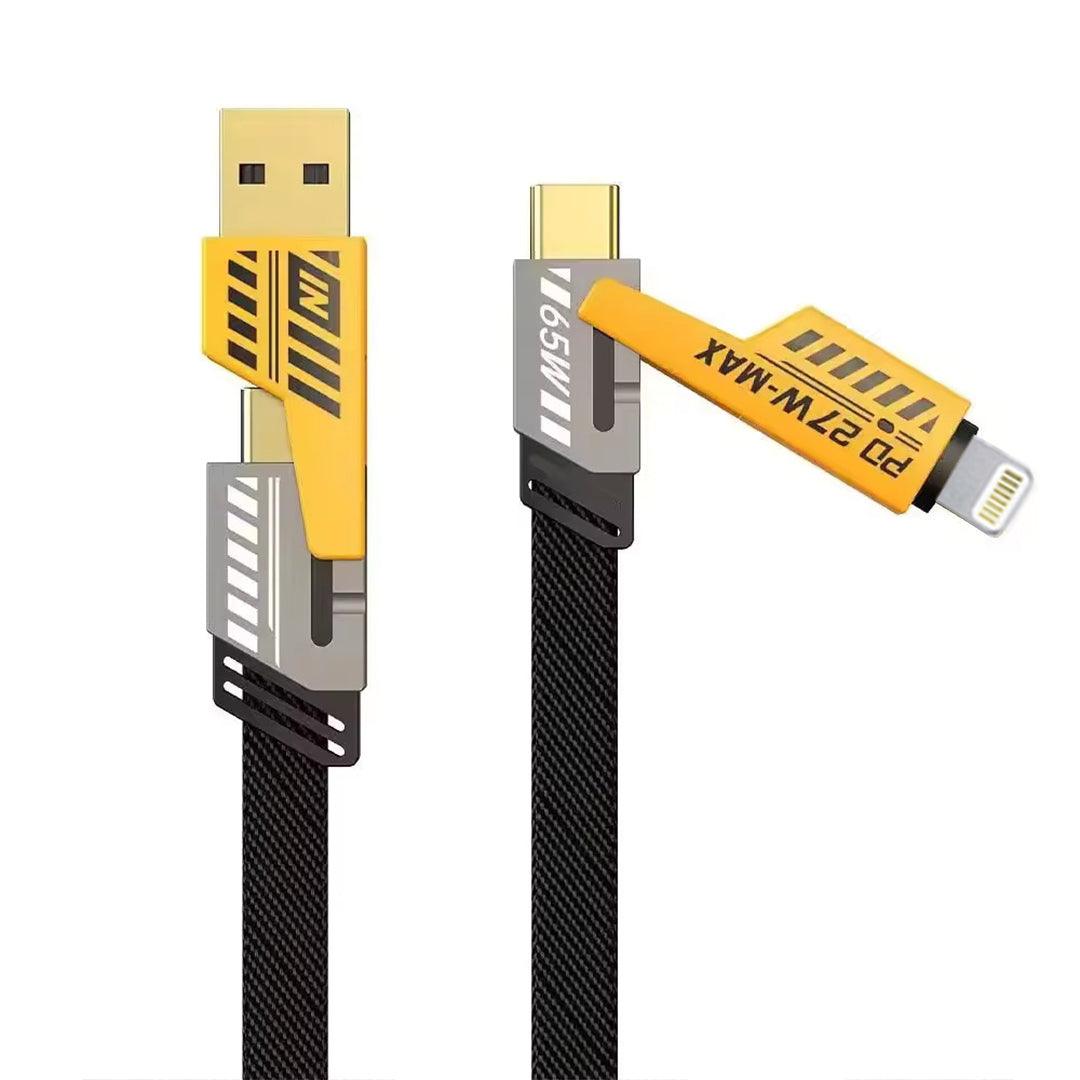 Order 4In1 6 Amp Cable | 65W Fast Charging and Data Transfer