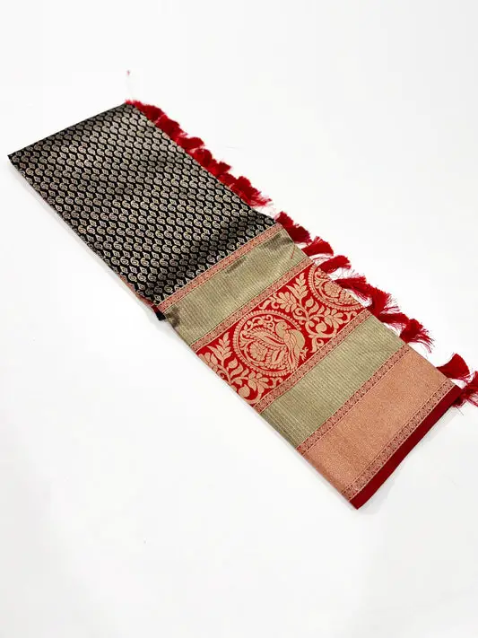 Black Beauty Banarasi Silk Saree