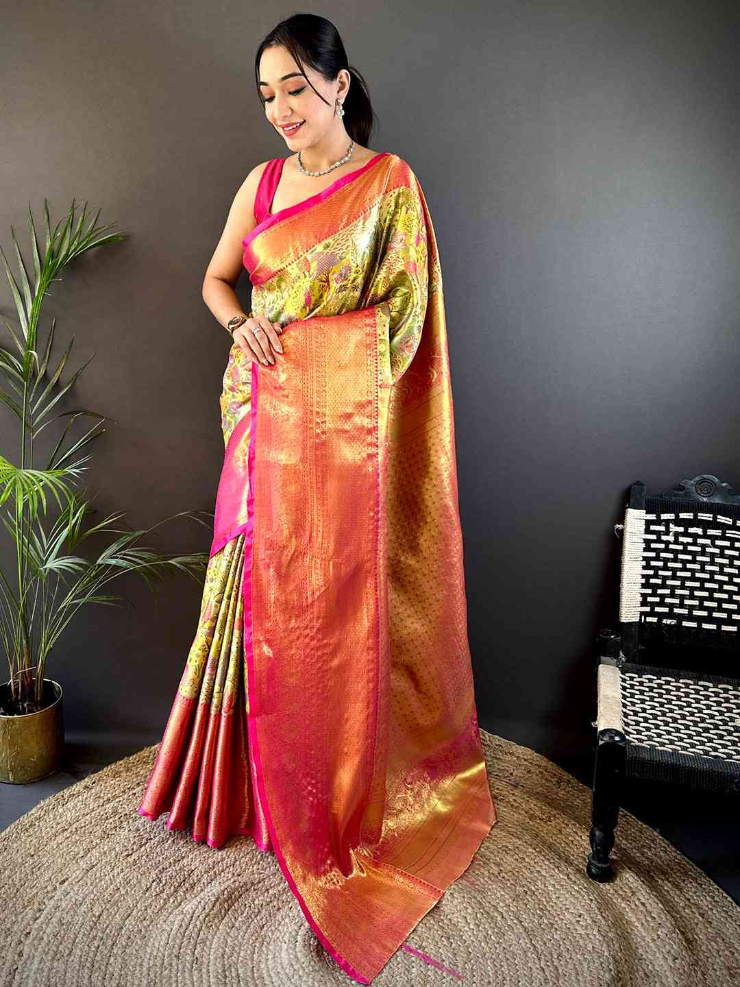 Elegant Banarasi Zari Woven Silk Saree