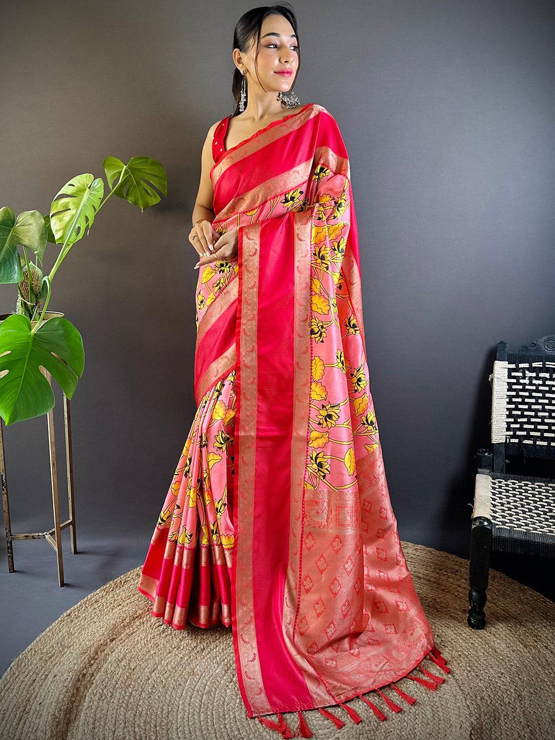 Opulent Rettapet Banarasi Silk Saree by My Store