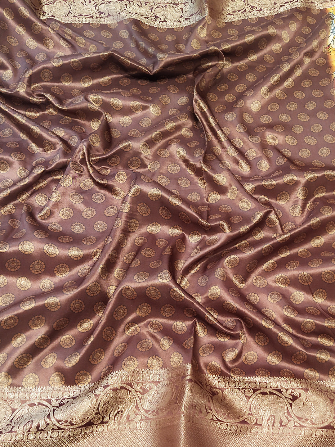 Soft Silk Kalamkari Digital Print Saree by My Store