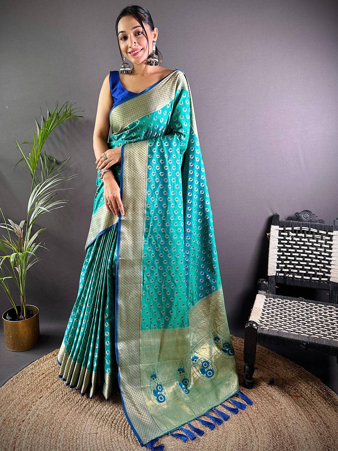 Banarasi Mayur Butta Elegance Saree by My Store