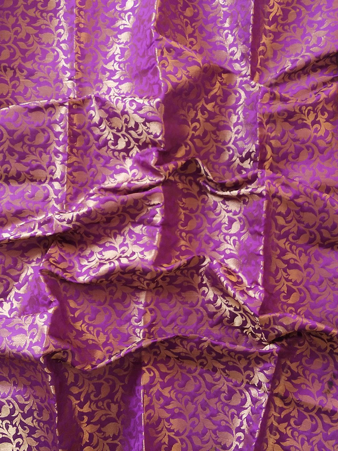 Yellow Aura Soft Silk Saree With Kanjivaram Weaving Broced Zari Blouse