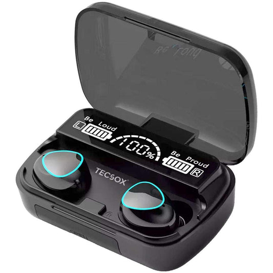 Order TecSox Max 10 Bluetooth Earbuds | Emergency Power Bank