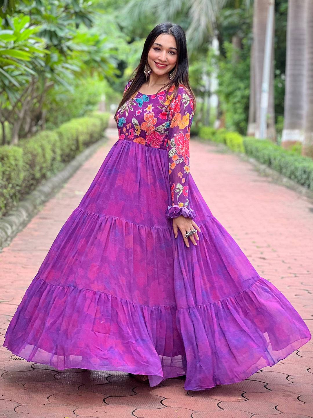 Majestic Swarovski Flare Dress by My Store