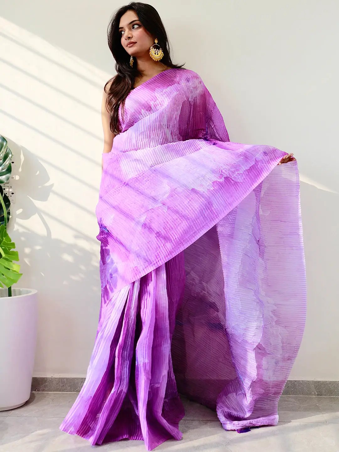 Multy Colored Print Bollywood Design Crash Saree by My Store