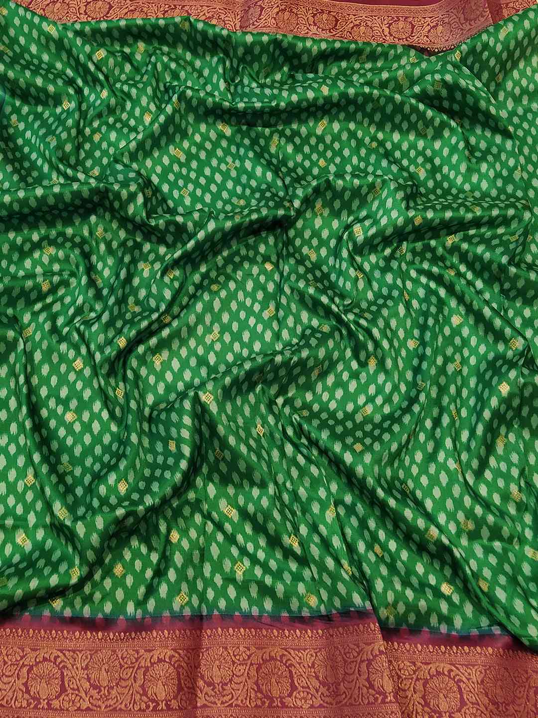 Pure Banarasi Soft Silk With Patola Pallu on Saree by My Store