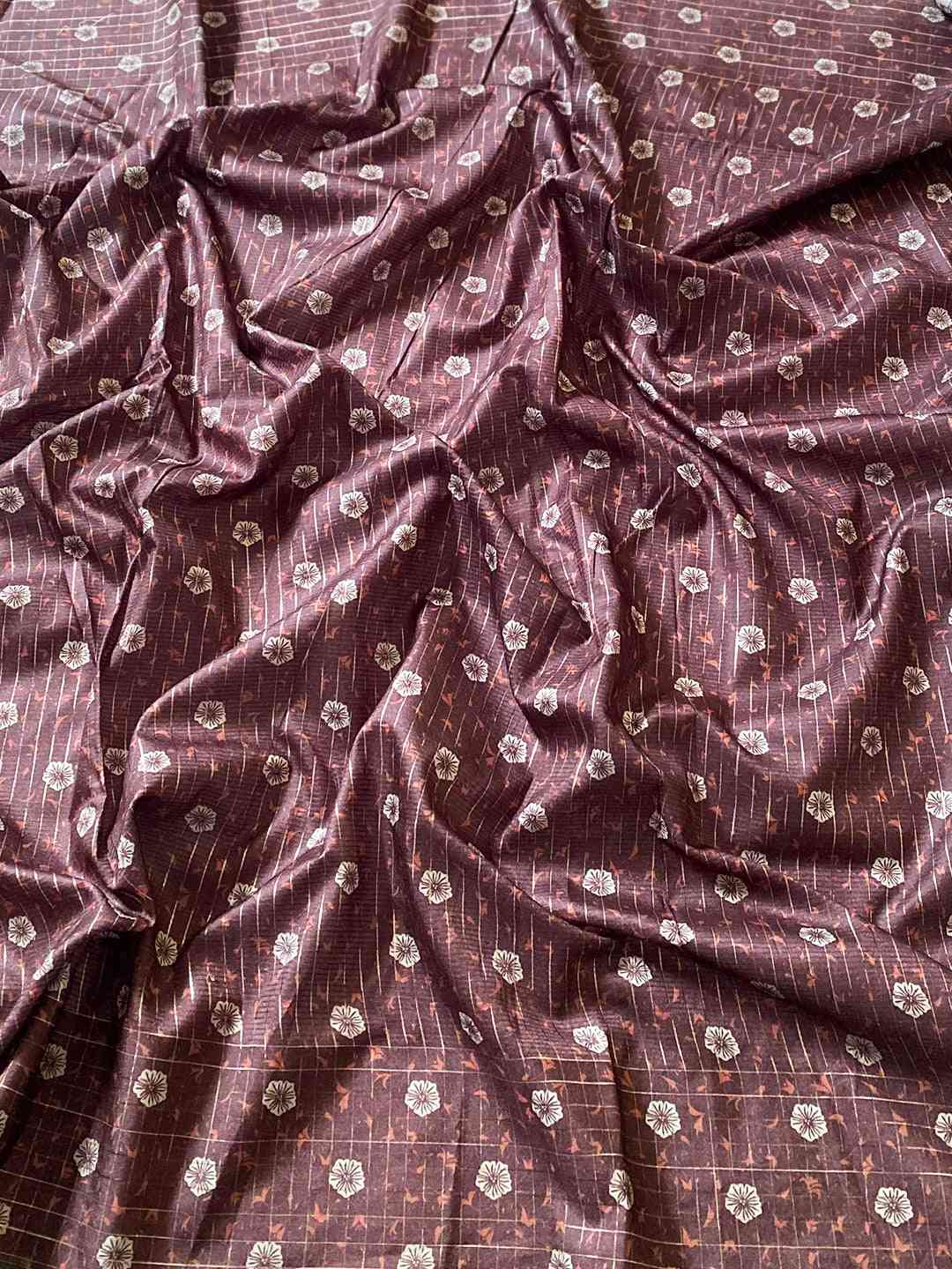 Satin Kota Doria Saree With Kalamkari Digital Print In Pista Colour