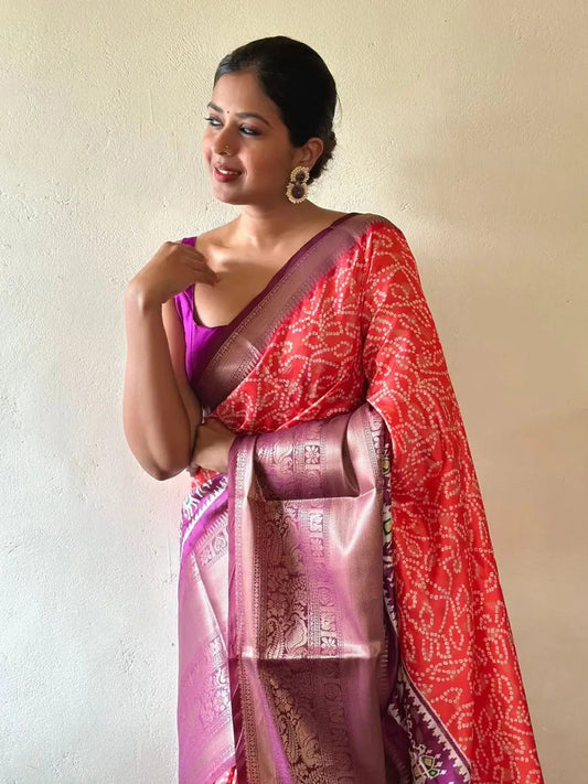 Exquisite Pattu Banarasi Silk Saree by My Store