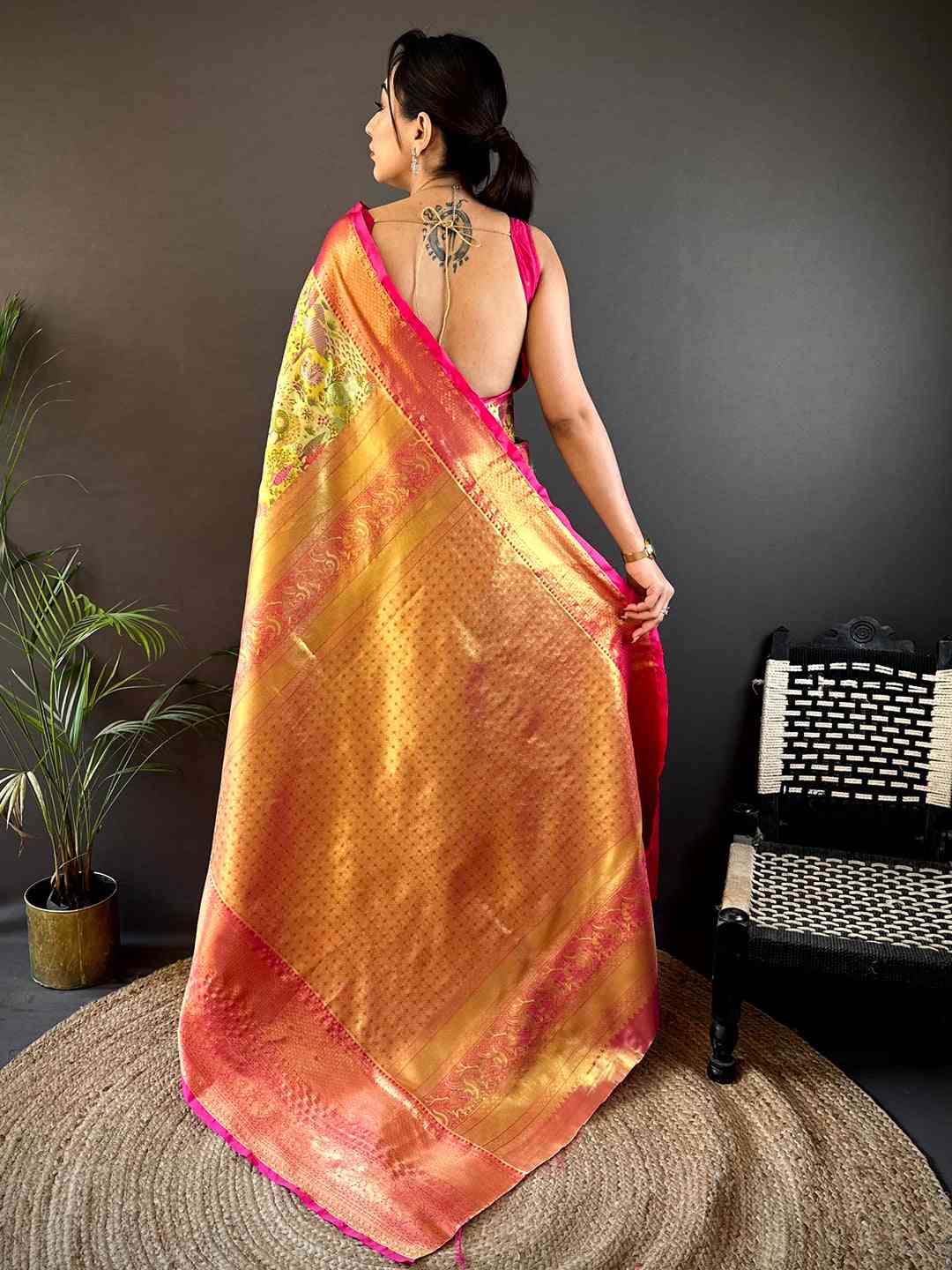 Elegant Banarasi Zari Woven Silk Saree