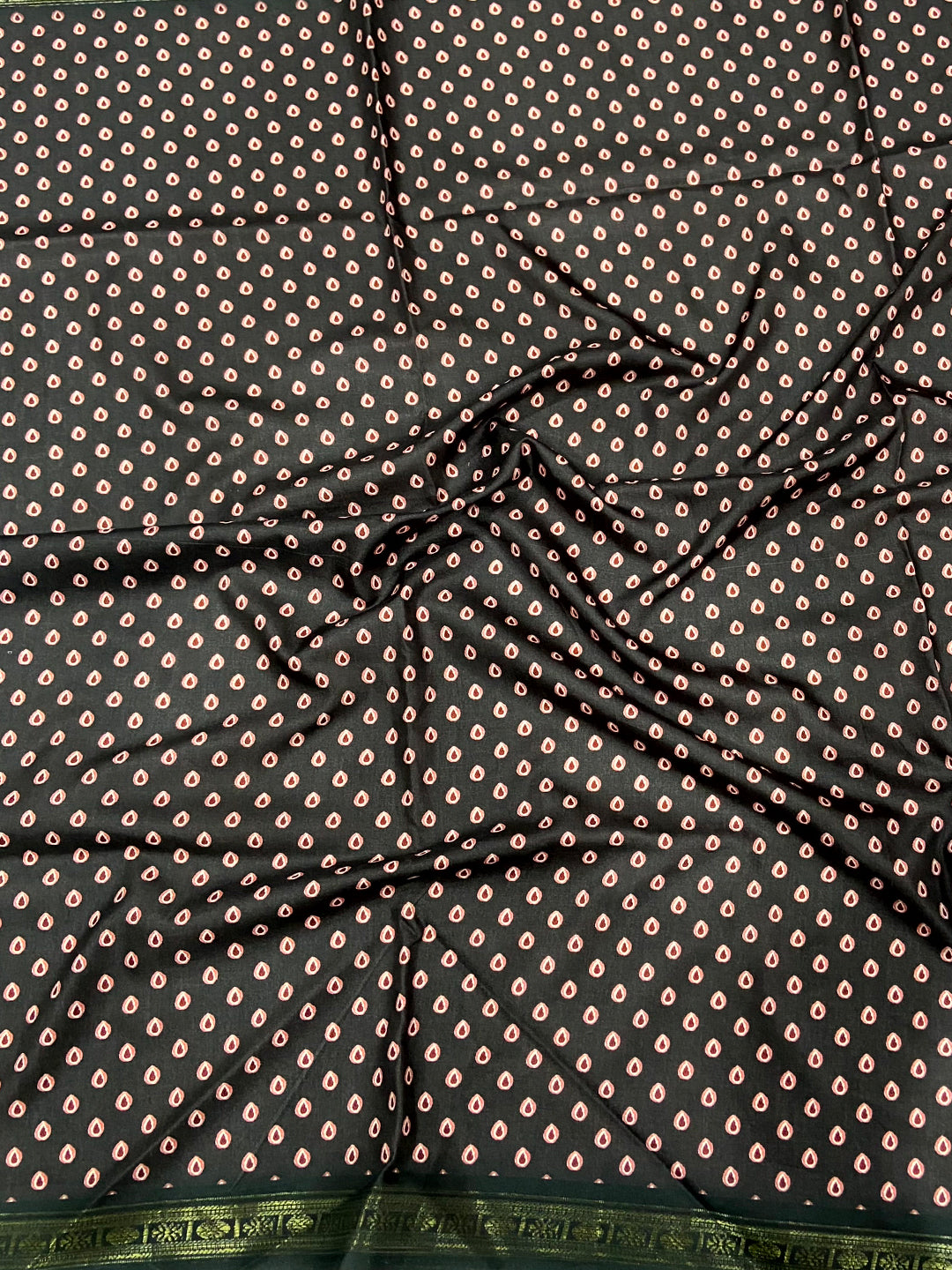 Off White Soft Silk Kalamkari Print Saree by My Store